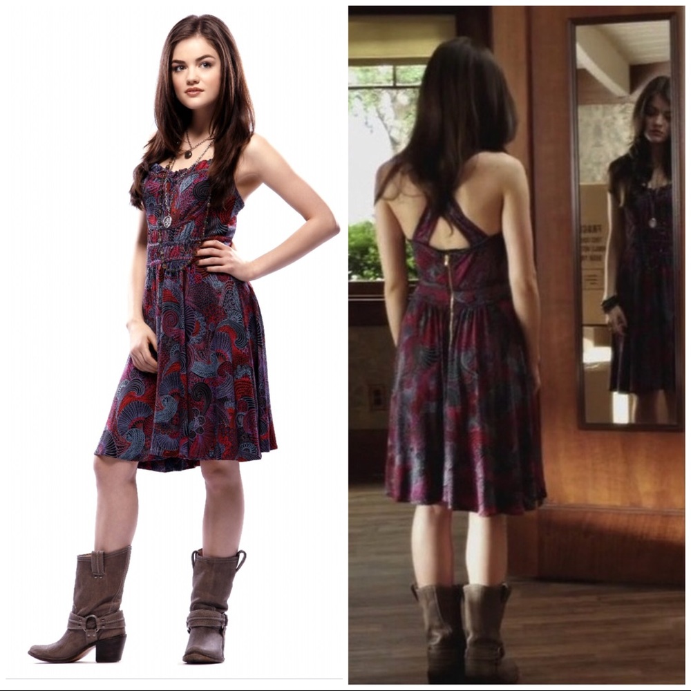 Marc by Marc Jacobs Navy and Red Printed Mini Dress - Picture 2 of 4